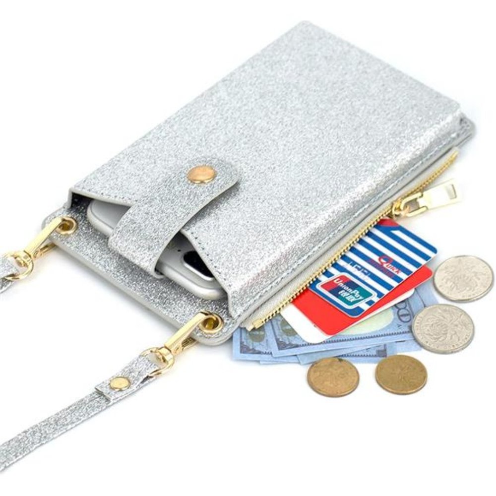 Womens Cellphone Crossbody Bag Small Light Leather Shoulder Purse Handbag - Picture 3 of 5